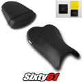 Suzuki Gsxr 600 750 Seat Covers and Gel 2006 2007 Black Luimoto Carbon Fiber