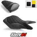 Yamaha MT03 Seat Covers and Gel 2020-2022 2023 2024 Black Luimoto Tec-Grip Suede