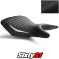 Yamaha MT03 Seat Cover 2020-2023 2024 Front Black White Luimoto Tec-Grip Carbon