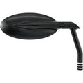 Performance Machine 0064-2029-BM Black Contrast Cut Vision Series Mirror Oval