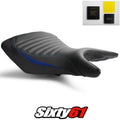 Yamaha R25 Seat Cover and Gel 2014-2019 2020 Black Blue Luimoto Tec-Grip Carbon