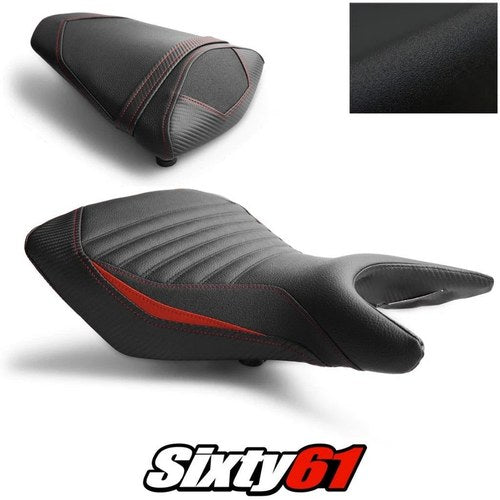 Yamaha R25 Seat Cover 2014-2018 2019 2020 Front Rear Red Luimoto Tec-Grip Carbon