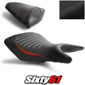 Yamaha R3 Seat Cover 2015-2023 2024 2025 Front Rear Red Luimoto Tec-Grip Carbon