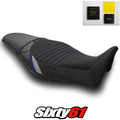 Yamaha MT09 Seat Cover and Gel 2021 2022 2023 Black Blue Luimoto Tec-Grip Suede