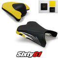 Yamaha FZ6R Seat Covers and Gel 2009-2014 2015 2016 2017 Yellow Luimoto Carbon