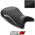 BMW S1000R Seat Cover 2021-2026 Front Black Yellow Stitch Luimoto Tec-Grip Suede