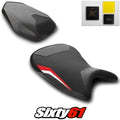 BMW S1000R Seat Covers and Gel 2021-2025 2026 Red White Luimoto Tec-Grip Suede