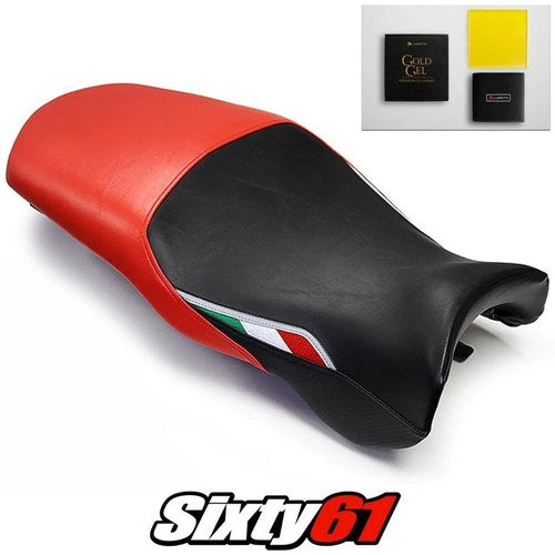 Ducati Supersport Seat Cover and Gel 1999-2005 2006 2007 Black Luimoto Carbon