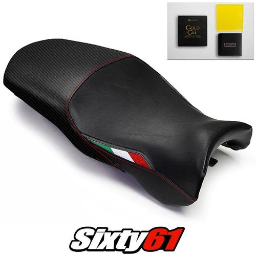Ducati Supersport Seat Cover and Gel 1999-2005 2006 2007 Black Luimoto Carbon