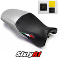 Ducati Supersport Seat Cover and Gel 1999-2005 2006 2007 Silver Luimoto Carbon
