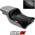 Ducati Supersport Seat Cover 1991-1996 1997 1998 Front Silver Luimoto Carbon