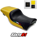 Ducati Supersport Seat Cover and Gel 1991-1996 1997 1998 Yellow Luimoto Carbon