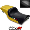 Ducati Supersport Seat Cover 1991-1996 1997 1998 Front Yellow Luimoto Carbon