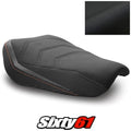 KTM 1290 Super Duke R Seat Cover 2020-2022 2023 Black Luimoto Tec-Grip Suede