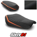 KTM 1290 Super Duke R Seat Cover 2020-2022 2023 Black Orange Luimoto Tec-Grip