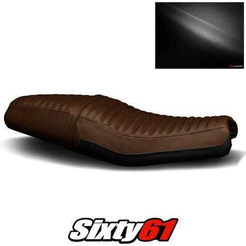 Triumph Street Twin Seat Cover 2016-2020 2021 2022 Vintage Dark Brown Luimoto