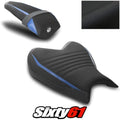 Yamaha R7 Seat Cover 2021-2024 2025 Front Rear Black Blue Luimoto Tec-Grip Suede