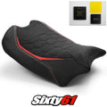 Ducati Panigale V4R Seat Cover Gel 2019-2021 Black Italia Luimoto Tec-Grip Suede