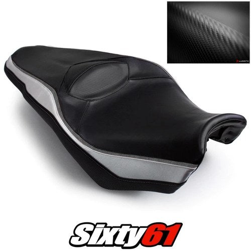 Honda Vfr 1200F Seat Cover 2010-2012 2013 2014 2015 Black Silver Luimoto Carbon