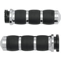 Avon Grips AIR-93 Chrome 3-Ring Velvet Air Hand Grips for Cable Op Throttle