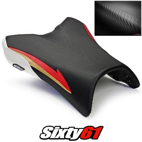 Yamaha FZ1 Seat Cover 2006-2011 2012 2013 2014 2015 2016 White Luimoto Carbon