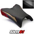 Yamaha FZ1 Seat Cover 2006-2011 2012 2013 2014 2015 2016 Deep Red Luimoto Carbon