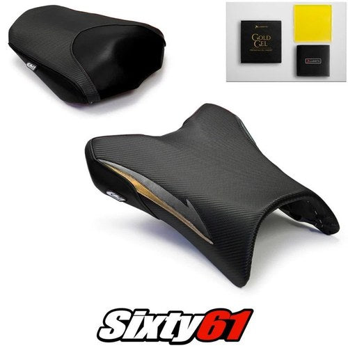 Yamaha FZ1 Seat Covers and Gel 2006-2013 2014 2015 2016 Black Luimoto Carbon
