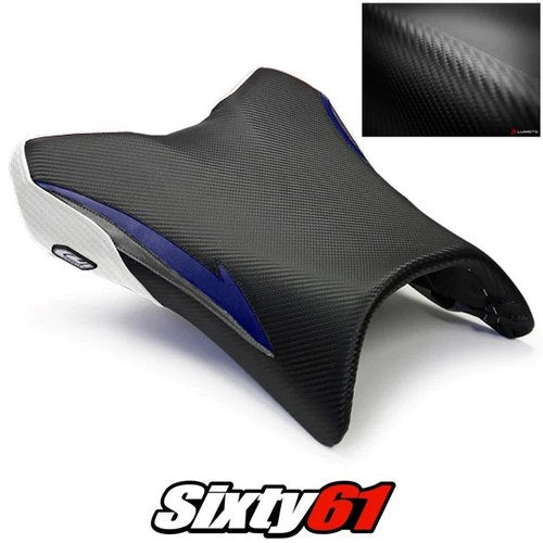 Yamaha FZ1 Seat Cover 2006-2012 2013 2014 2015 2016 White Blue Luimoto Carbon