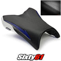 Yamaha FZ1 Seat Cover 2006-2012 2013 2014 2015 2016 White Blue Luimoto Carbon