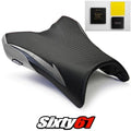 Yamaha FZ1 Seat Cover and Gel 2006-2013 2014 2015 2016 Silver Luimoto Carbon