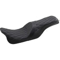 Drag Predator 2-Up Silver Diamond Seat Forward Positioning for Touring 08-22