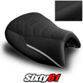 BMW K1600GT Seat Cover 2010-2024 2025 2026 Black Silver Luimoto Tec-Grip Suede
