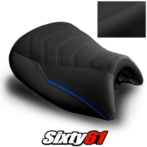BMW K1600GT Seat Cover 2010-2024 2025 2026 Black Blue Luimoto Tec-Grip Suede