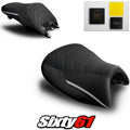 BMW K1600GT Seat Covers Gel 2010-2025 2026 Black Silver Luimoto Tec-Grip Suede