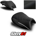 BMW K1600GT Seat Covers 2010-2024 2025 2026 Black Silver Luimoto Tec-Grip Suede