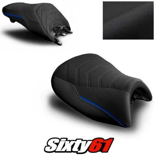 BMW K1600GT Seat Covers 2010-2024 2025 2026 Black Blue Luimoto Tec-Grip Suede