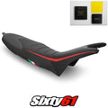 Ducati Hypermotard Seat Cover Gel 2019-2023 Black Luimoto Tec-Grip Suede Carbon