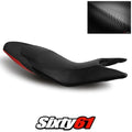 Ducati Hypermotard Seat Cover 2013-2015 2016 2017 2018 Black Red Luimoto Carbon