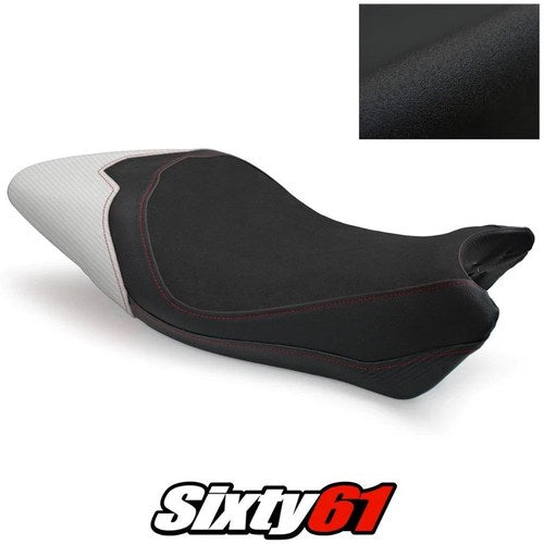 Ducati Monster 797 Seat Cover 2017 2018 2019 2020 White Luimoto Suede Carbon