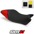 Ducati Monster 797 Seat Cover and Gel 2017-2019 2020 Red Luimoto Suede Carbon
