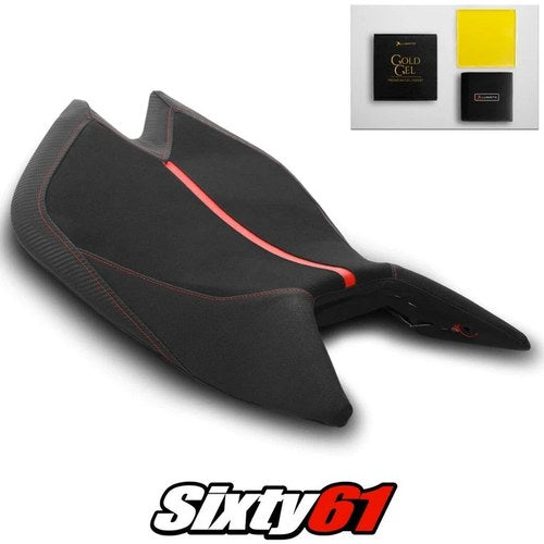 Aprilia Tuono V4 Factory 1100 Seat Cover and Gel 2021-2025 Red Luimoto Tec-Grip