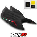 Aprlia Tuono V4 Factory 1100 Seat Cover and Gel 2021-23 Red Luimoto Tec-Grip