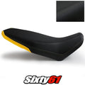 Honda Grom Seat Cover 2014 2015 Front Black Yellow Luimoto Tec-Grip Carbon