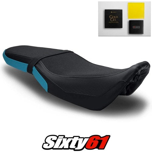 Honda Grom Seat Cover and Gel 2016-2019 2020 Black Blue Luimoto Tec-Grip Carbon