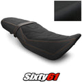 Honda Grom Seat Cover 2016-2019 2020 Black Orange Stitch Luimoto Tec-Grip Carbon