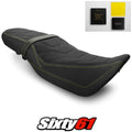 Honda Grom Seat Cover and Gel 2016-2020 Black Yellow Stitch Luimoto Tec-Grip
