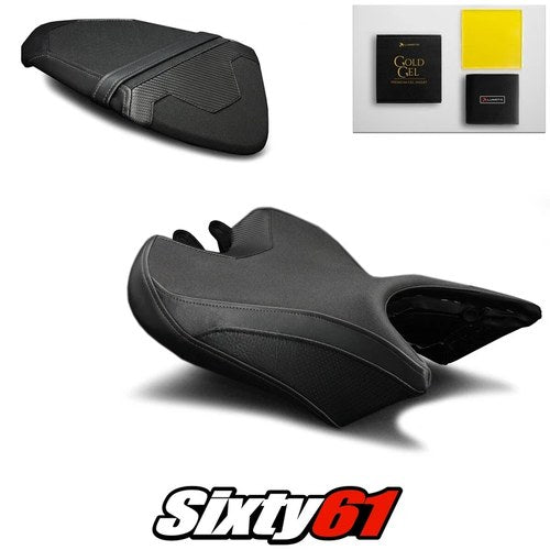 Triumph Speed Triple Seat Covers and Gel 2016-2020 2021 Black Luimoto Carbon