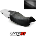 Triumph Speed Triple Seat Cover 2008 2009 2010 White Luimoto Carbon