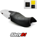 Triumph Speed Triple Seat Cover and Gel 2008 2009 2010 White Luimoto Carbon