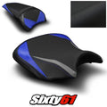 Kawasaki Ninja 650 Seat Covers 2017-2022 2023 2024 2025 Blue Luimoto Tec-Grip